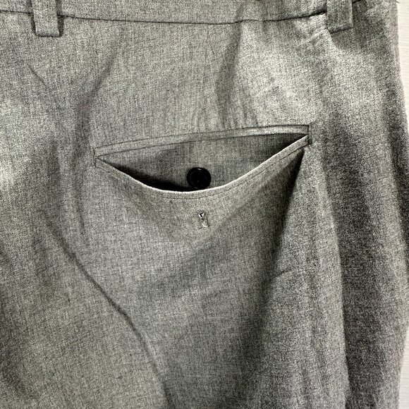 J Crew Pants Mens 34 Bedford Dress Pant Gray Cotton Flat Front Pockets Straight - Picture 7 of 8